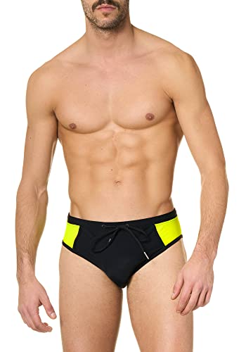 Goldenpoint Kostium Męski Majtki Kostium Kolor Blok, Niebieski Noc, M