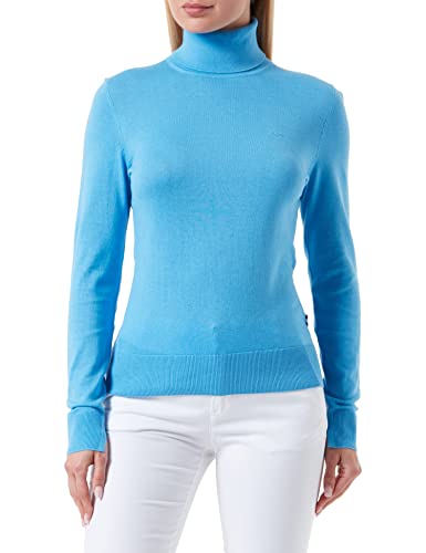 BOSS Damski sweter z dzianiny w kolorze niebieskim (Open Blue), S (DE)