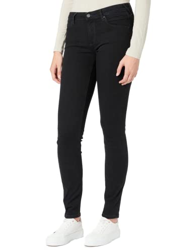 Marc O'Polo Denim Spodnie damskie Alva, Wielo/zużyty czarny, 27W / 34L