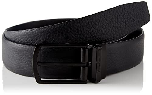 Calvin Klein Pasek męski, czarny/teksturowany, 90