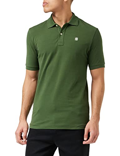 G-STAR RAW Męska koszulka polo Dunda, zielona (Dk nuri Green 5864-3476), XS