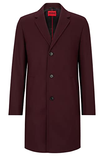 HUGO Płaszcz męski, Ciemnobrązowy 204., 46