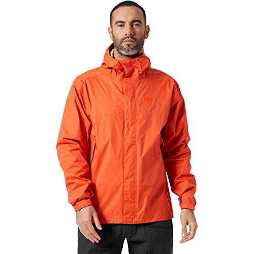 Helly Hansen Męska kurtka przeciwdeszczowa Loke wodoodporna wiatroszczelna oddychająca 300 Patrol Orange XXL