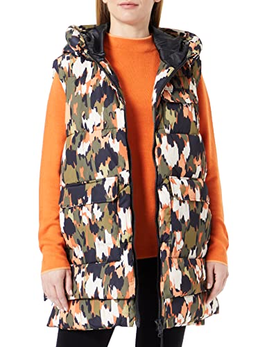 s.Oliver kamizelka damska bez rękawów, khaki/oliwkowy Aop, XL