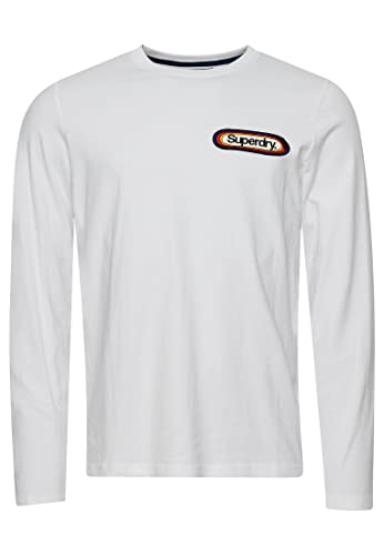 Superdry Vintage Cl Seasonal LS Top Koszulka męska, Jasny biały, L