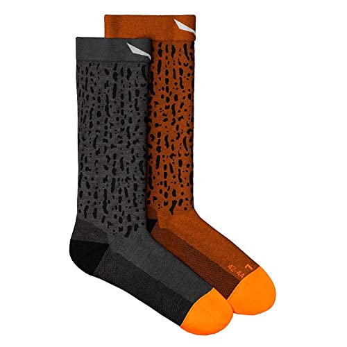SALEWA Damskie skarpety MTN Trn Sal. Am M Crew Socks, średni szary melanż / 4170/4570, 13