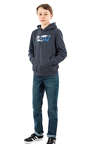Levi's Chłopięca bluza z kapturem Lvb Batwing 9eh299, Tusz Indie, 12 Lat