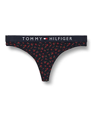 Tommy Hilfiger stringi z nadrukiem stringi damskie, Różowy Aop, L