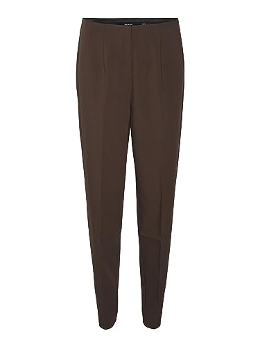 VERO MODA Spodnie damskie VMSANDY HR Tapered Pant NOOS, Coffee Bean, (L) W / 34L