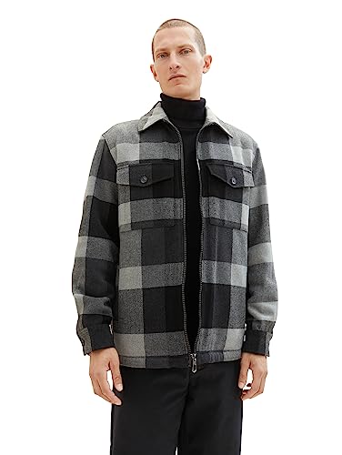 TOM TAILOR Kurtka męska, 32533 - Dark Tonal Check, L