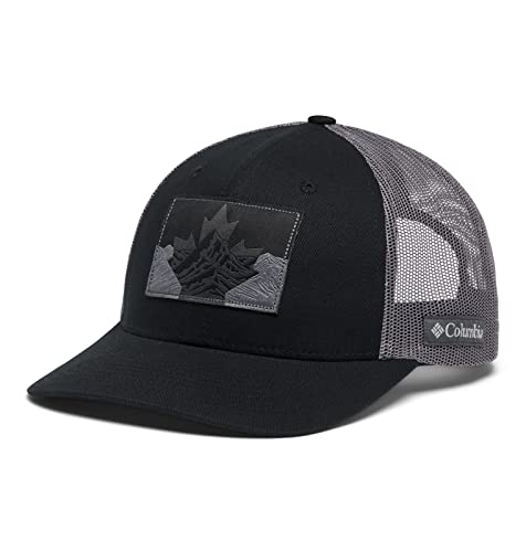 Columbia Zamknięcie zatrzaskowe unisex – niska czapka, Black Canadian Rockies, jeden rozmiar