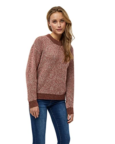 Desires Damski sweter Jelva z okrągłym dekoltem, Rapture Rose Melange, XS
