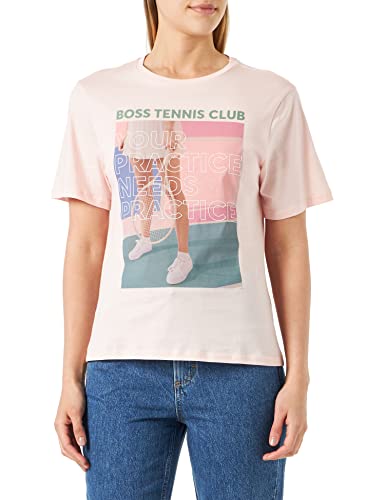 BOSS Damska koszulka z nadrukiem C_esummer_Print, Bright Pink676, XL