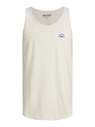 JACK & JONES Jortulum Tank Top męski tank top, Cloud Dancer, XL