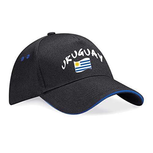Supportershop Czapka Urugwaj, czarny, rozmiar uniwersalny