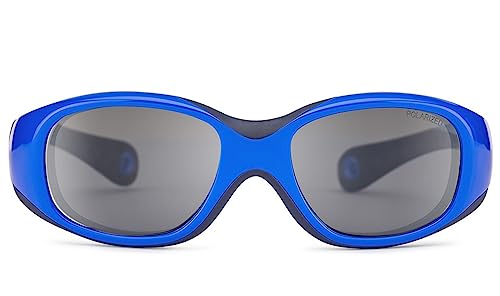NANO Kooki Okulary Unisex dla dzieci, Niebieski/Granatowy, 44/17