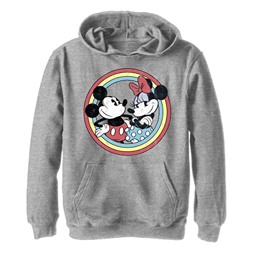 Disney Chłopięca bluza z kapturem Mickey Minnie Circle, Sportowa wrzosowa, L
