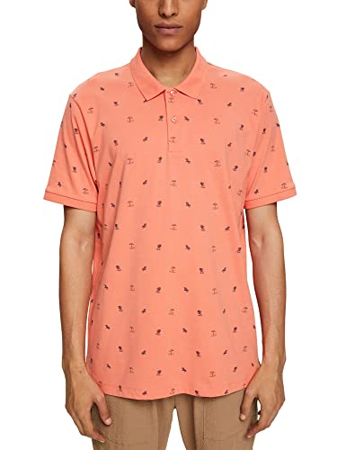 ESPRIT Męska koszulka polo, 648/Coral 4, XL