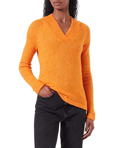 ICHI Damski sweter Ihkamara V Ls, 161164 / pomarańczowy pieprz, S