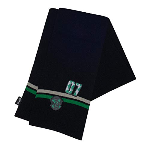 Popgear Harry Potter Slytherin 07 szalik, dzieci, jeden rozmiar, czarny, oficjalny produkt, Czarny, Rozmiar uniwersalny