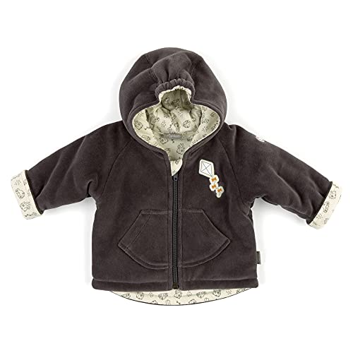 Sigikid Dziecięca watierte Nickijacke Mit Kapuze Nicky Jacket, Szary, 62 cm
