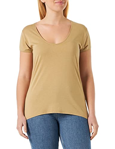Replay Damska koszulka W3787, 117 Light Brown, XXS, 117 jasny brąz, XXS