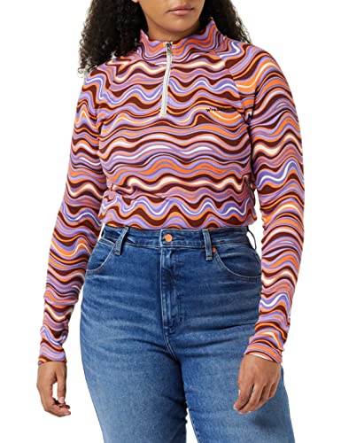 Wrangler Damska koszulka z zamkiem błyskawicznym dla dzieci, kolor brązowy (Carafe Brown), rozmiar XL