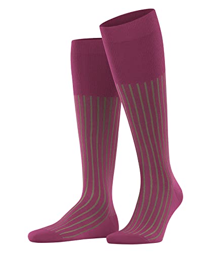 FALKE Mężczyźni Podkolanówki Shadow M KH Bawełna długie z wzorem 1 Para, Różowy (Hot Coral 8025), 39-40