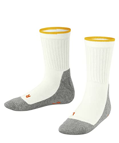 FALKE Uniseks - dzieci Skarpety Active Everyday K SO Wiskoza Bawełna cienkie oddychające 1 Para, Biały (Off-White 2040), 35-38 (9-12 lata)