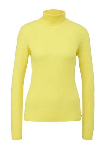 s.Oliver Sales GmbH & Co. KG/s.Oliver Damski sweter z golfem. slim fit golf sweter. slim fit, żółty, XS