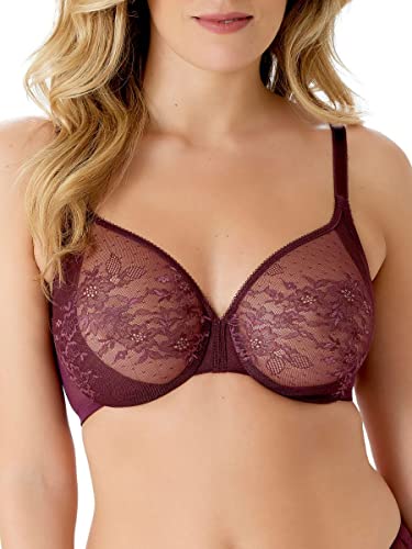 Gossard Błyszczący biustonosz koronkowy Fig 30FF, Figa, 65H