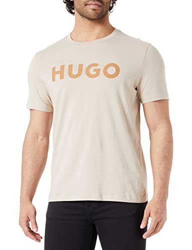 HUGO Męski T-shirt Dulivio, jasny beż 274, XS, Light Beige274, XS