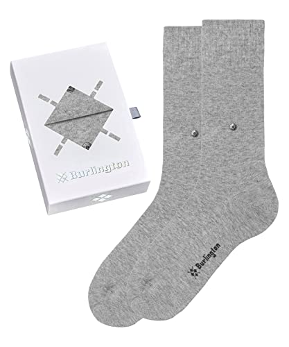 Burlington Mężczyźni Skarpety Basic Uni Gift Box M SO Bawełna jednokolorowe 2 Pak, Wielokolorowy (Sortiment 0030), 40-46