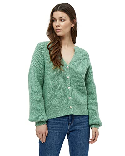 Peppercorn Damski kardigan Gia z dekoltem w serek, Feldspar Green Melange, XXL