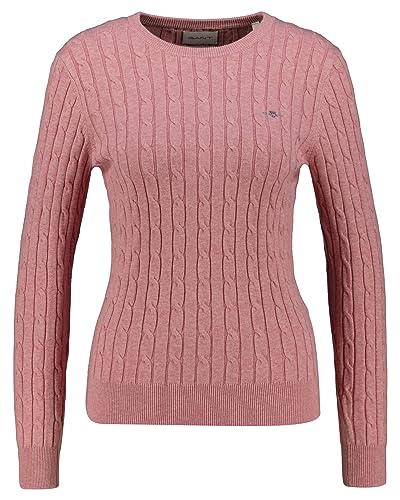 GANT Damski sweter ze stretchem bawełnianym C, California Pink Melange, M