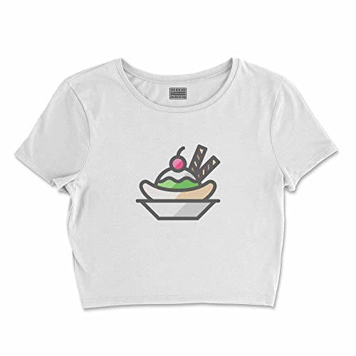 Bona Basics, Damski T-shirt basic, z nadrukiem cyfrowym, 100 bawełny, biały, swobodny, damski top, rozmiar: M, biały, M