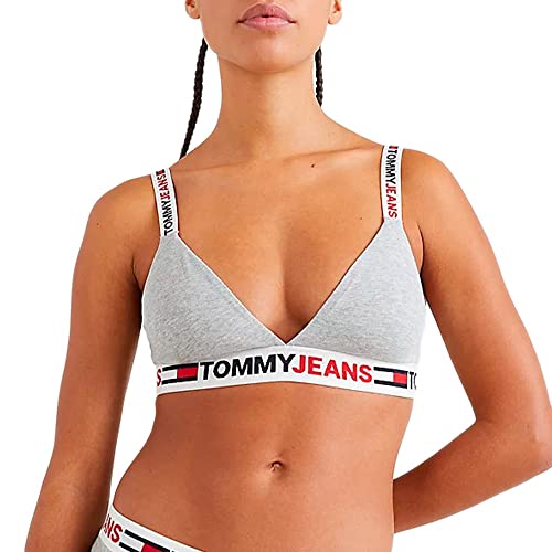 Tommy Hilfiger Damskie trójkątne biustonosze bez podszewki, jasnoszary wrzos, S