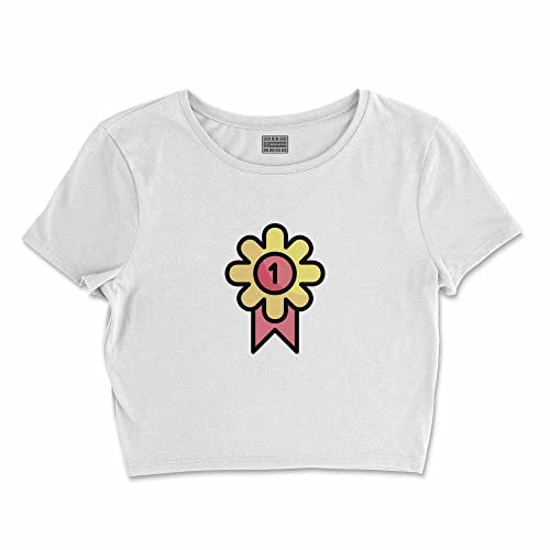 Bona Basics, Koszulka damska z nadrukiem cyfrowym,%100 bawełna, biała, casualowa, topy damskie, rozmiar: XL, biały, XL Krótki