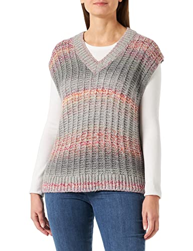 United Colors of Benetton Damski sweter dekolt w serek S/M 1005d400l kamizelka, wielokolorowy 75u, L