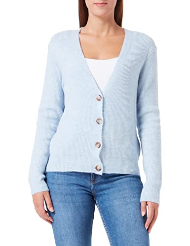 Soya Concept Sweter damski kardigan, Kaszmirowy niebieski melanż, XS