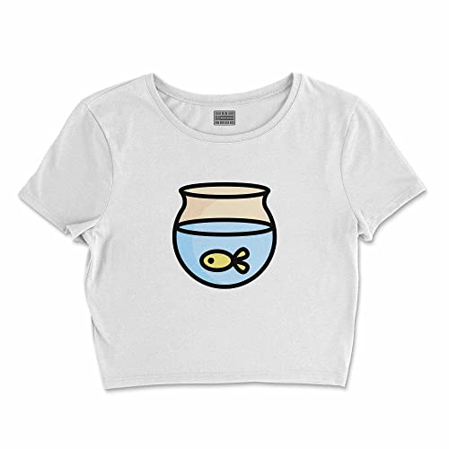 Bona Basics, Koszulka damska z nadrukiem cyfrowym,%100 bawełna, biała, casualowa, topy damskie, rozmiar: M, biały, M Krótki