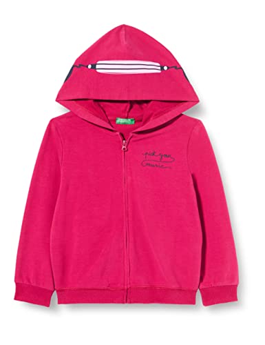 United Colors of Benetton Sweter dziewczęcy kardigan, Fucsia 04l, 18 Miesiące