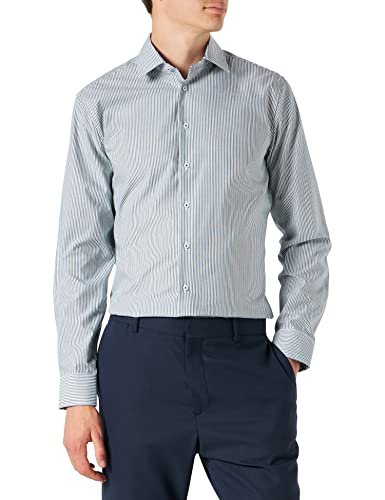 Seidensticker Męska koszula biznesowa, zielony, 39