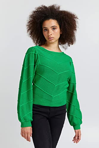ICHI Sweter damski IHPILAR LS3, 166138/Kelly Green, XS