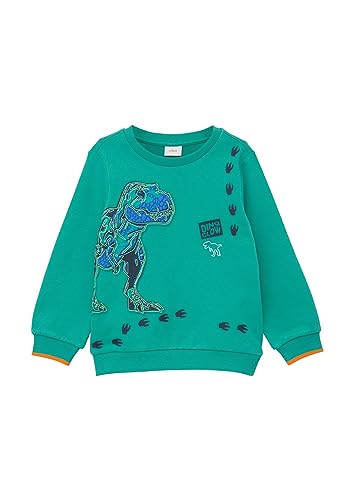 s.Oliver Junior chłopięca bluza z długim rękawem niebieska zielona 128, Niebieski zielony, 128