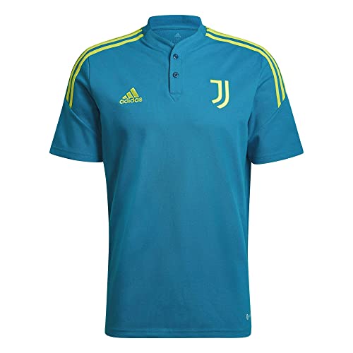 adidas Męska koszulka polo JUVE TR z motywem koniczyny, rozmiar XL (DE)