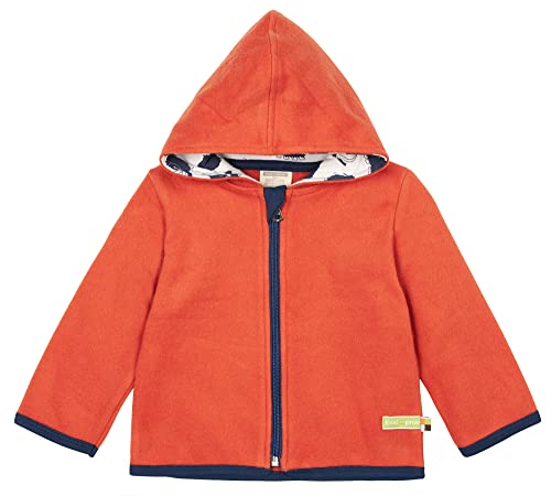 loud + proud Kurtka polarowa dla dzieci, certyfikat GOTS, Cinnamon, 74/80