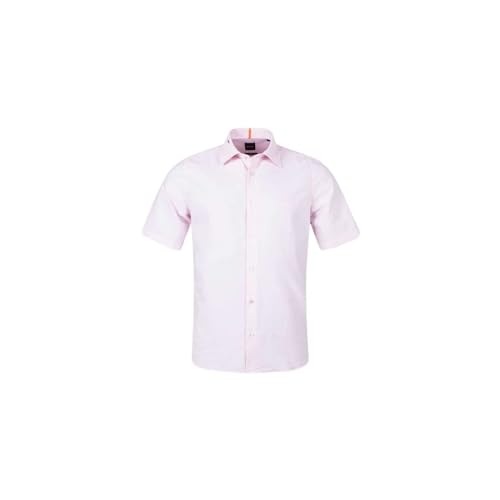 BOSS Rash 2 Regular -Fit męska koszula z bawełny Oxford, Light/Pastel Pink682, S