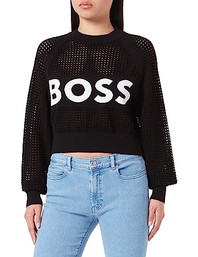 BOSS C_fenniki bluza damska z dzianiny, czarny (Black1), XL