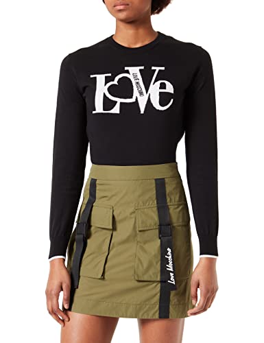 Love Moschino Damska spódnica rozkloszowana, zielony, 40